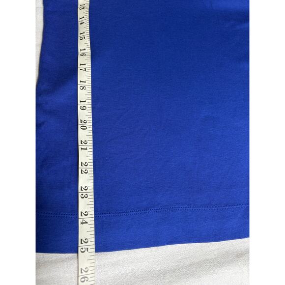 Chico's Women's Tee Blue Short Sleeeve Blouse Size 1 (M) - Picture 8 of 8